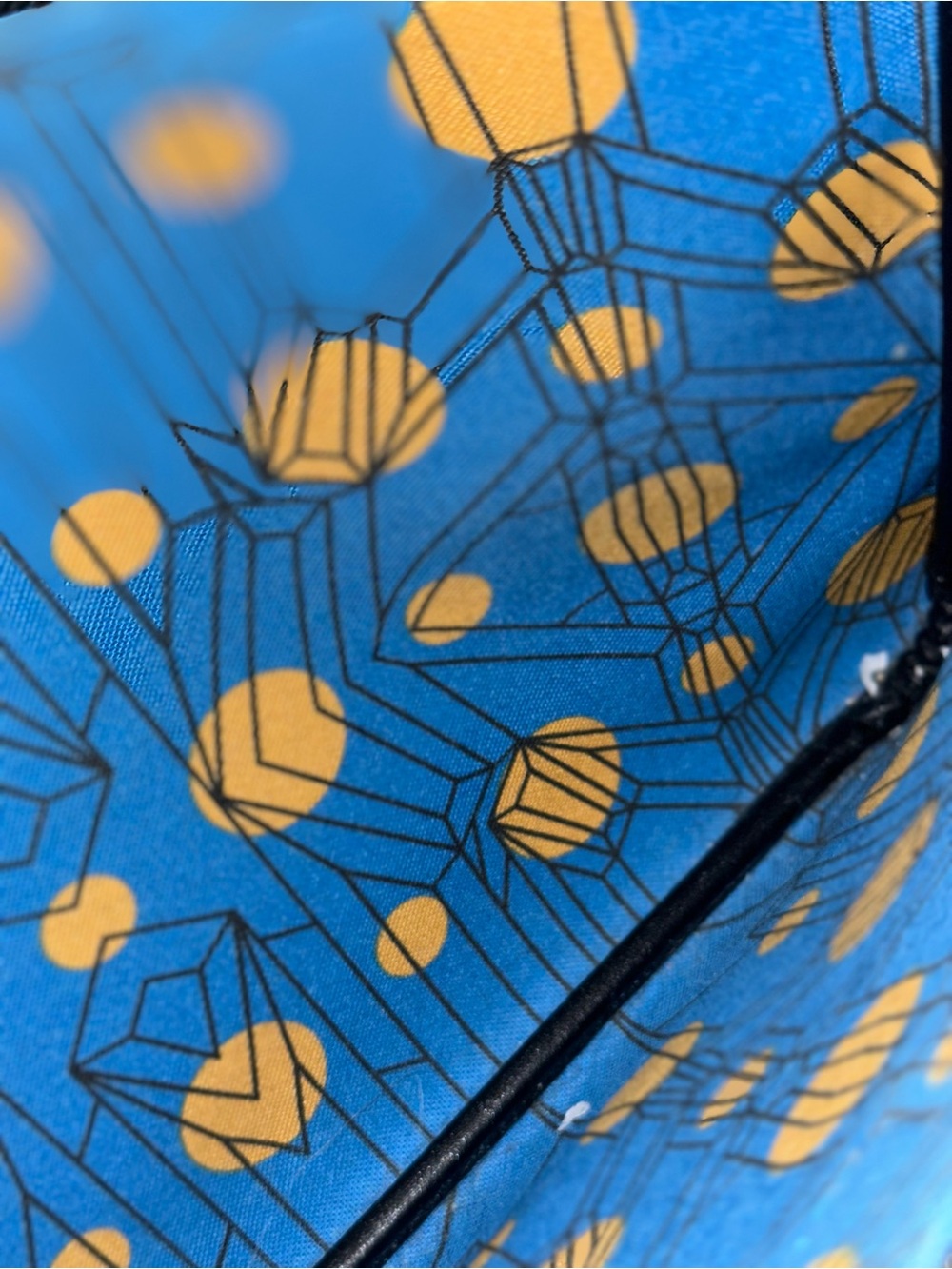 MCM Black Visetos Reversible Tote with Blue Interior and Matching Pouch - Picture 8 of 8